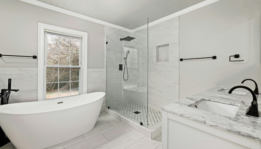 Why does aluminum shower hardware hold up so well against rust and corrosion?