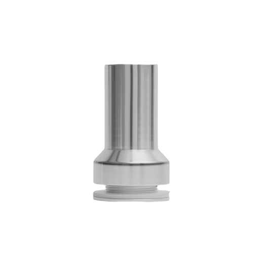 Single-sided shower door knob with finger pull, chrome finish