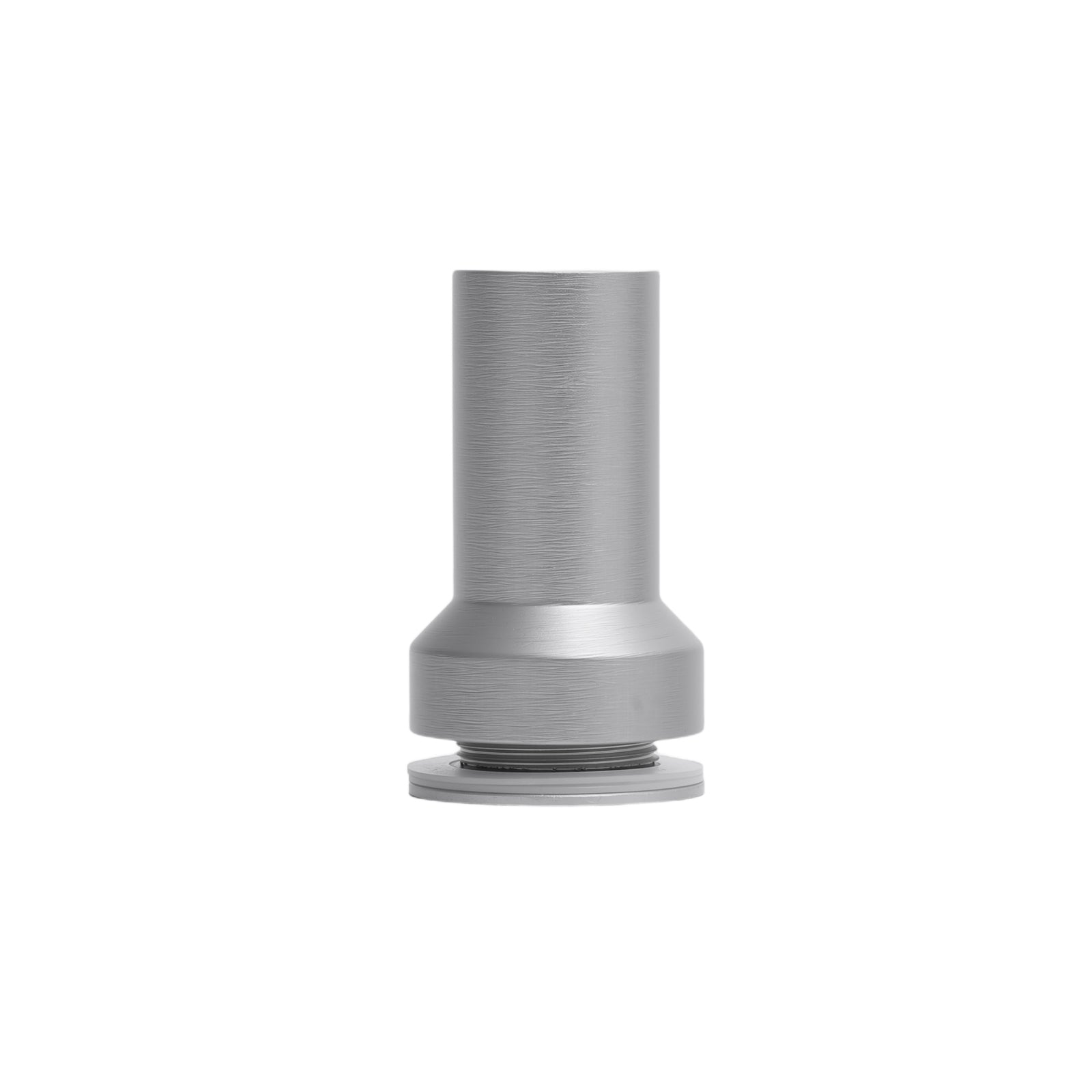 Single-sided shower door knob with finger pull, brushed nickel finish