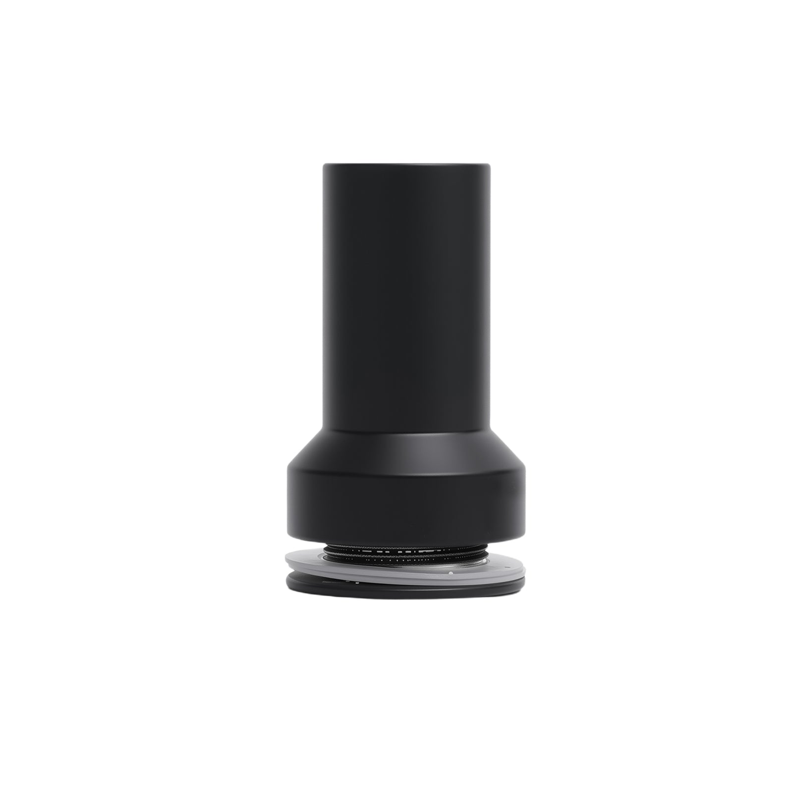 Single-sided shower door knob with finger pull, matte black finish